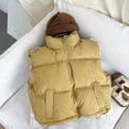 thumbnail image 1 of Vest for Boys Yellow Puffer Jacket Jacket Sleeveless Windproof Down Jacket with Pocket for Kids Clothes for 13-14 Years Old Girl, 1 of 6