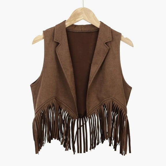 Vest for Girls Fringe Shirt Vintage Clothes for Women Christmas Clothes Cute Tops for Girls 4T