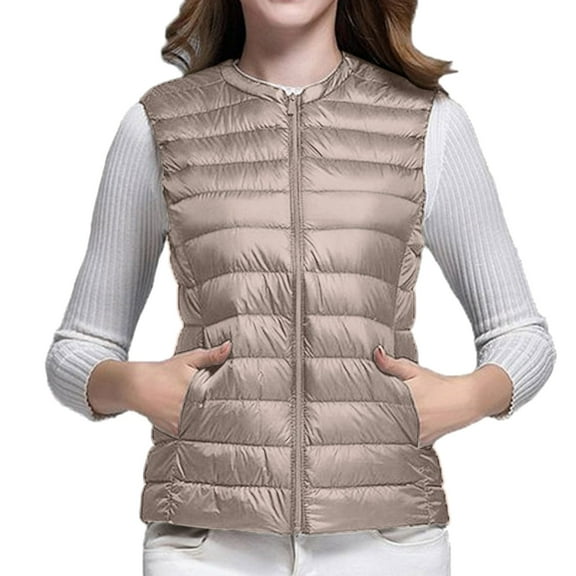 Vest for Women Hemlock Vest Cultivate One Morality Warm V Neck Thin Down Vest Inside Vest