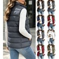 thumbnail image 1 of Vest for Women Sleeveless Puffer Zip Up Stand Collar Casual Vest with Pockets for Outdoor & Casual, 1 of 6