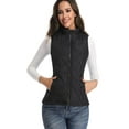 thumbnail image 1 of Vest for Women-Stand Collar Lightweight Zip Quilted,Black Women's Vest, 1 of 5