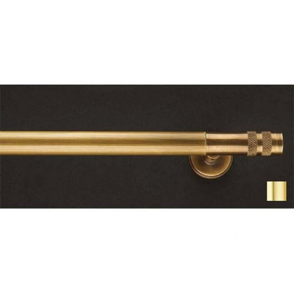 Vesta 1146 Curtain Rod Set -.75 in. - Matte Brass - 110 in.