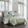 thumbnail image 1 of Vesta 9 pc Queen Comforter Set Riverbrook Home Vesta 10 pc Comforter Set Gold/Spa - Queen - 9 Piece, 1 of 5