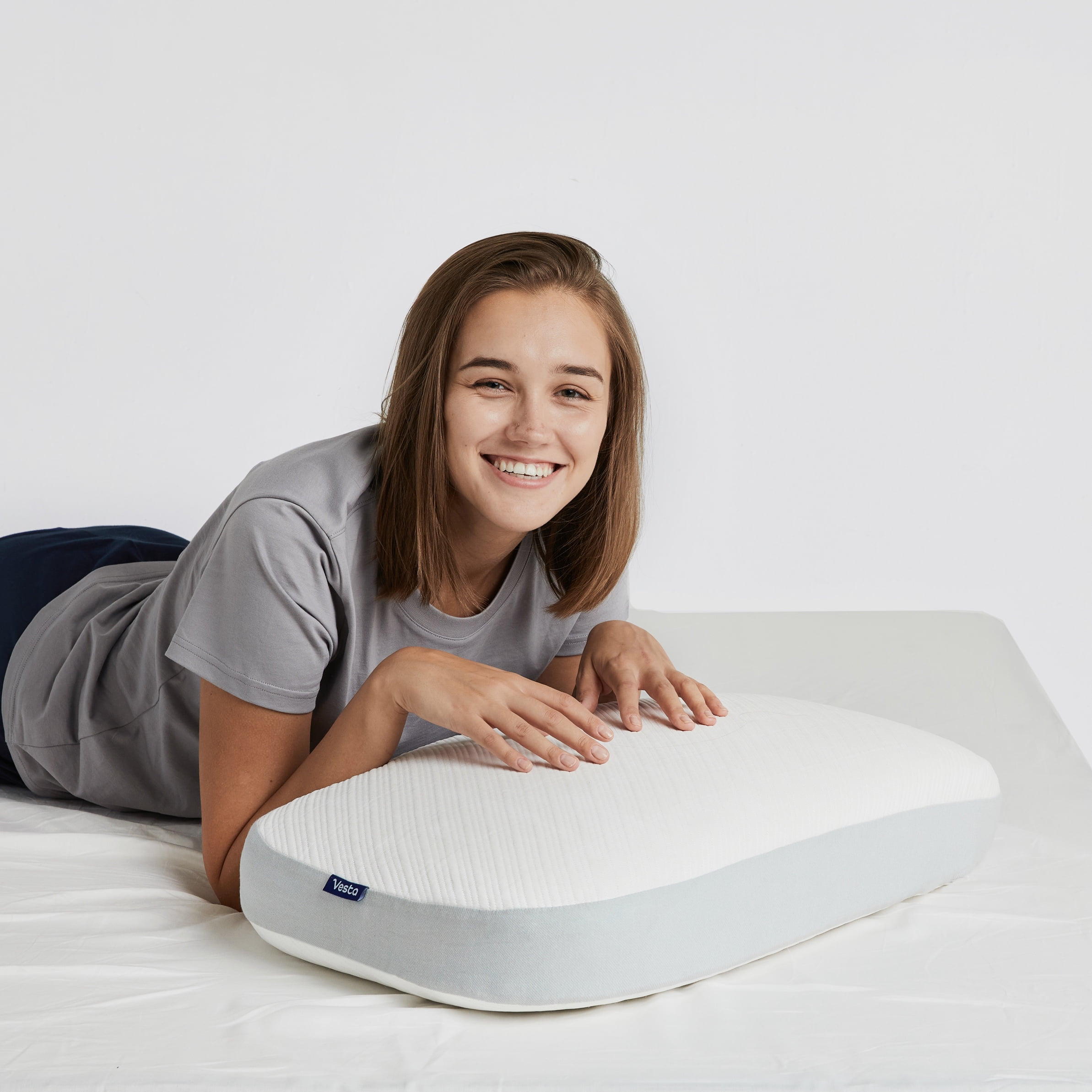 Foam Prone Cushion  Sustainable Duvets, Sheets and Pillows By Vesta