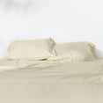 thumbnail image 1 of Vesta Cooling Sheet Set | Bamboo Sheets for Hot Sleeper, Soft, Breathable & Lightweight, Fitted Sheet, Flat Sheet, 2 Pillowcases, Queen Size, Tam Yellow, 1 of 9