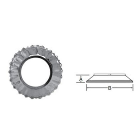 Vestal 4BVSC 4 in. Round B-Vent Storm Collar