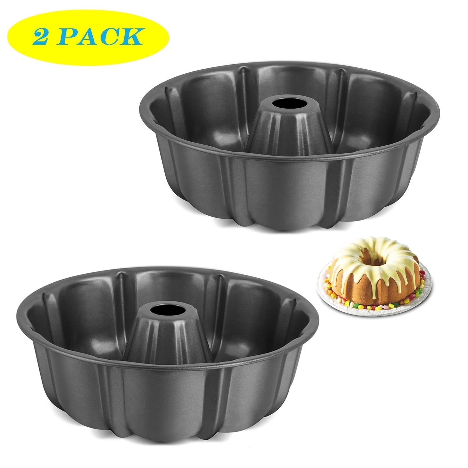 Rectangular Bundt Pan Set Farberware 9-Inch Nonstick Bakeware