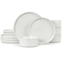 12-Piece Vesteel Premium Stoneware Dinnerware Set