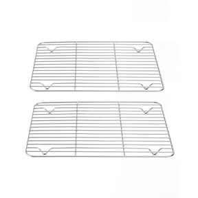 Vesteel 12" x 9" Baking Rack Set of 2, Stainless Steel Cooling Rack for Baking Cooking Roasting, Dishwasher Safe