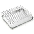 Vesteel 16 inch Stainless Steel Baking Sheet with Rack, Wire Cooking