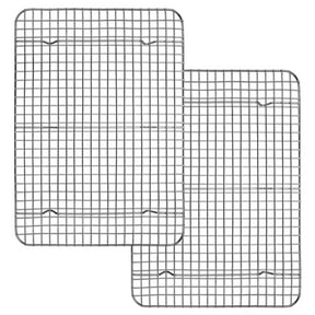 Vesteel 2-Pack Cooling Rack for Baking, Stainless Steel Cookie Rack for Baking Cooking Roasting , 15.4" x 11.4" Grid Wire Rack Fits Baking Sheet Pan, Dishwasher Safe