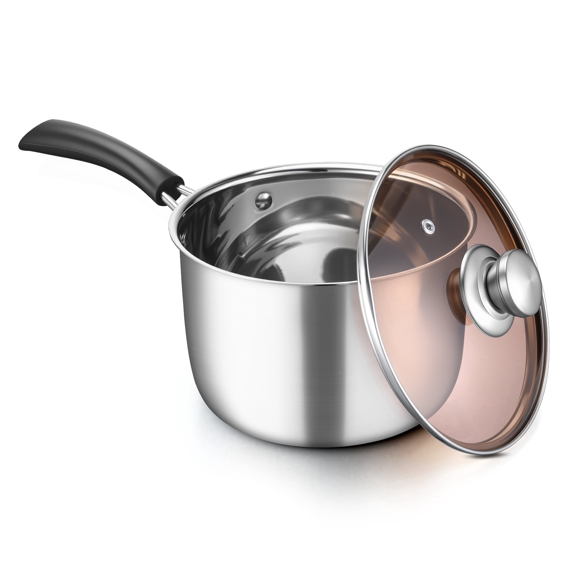 VeSteel 3QT Saucepan, Stainless Steel 3 Quart Saucepan with Lid ...