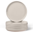 thumbnail image 1 of Vesteel Dinner Plates Set of 6, 10.2inch Ceramic Stoneware Sets for Home Restaurant, Large Dinnerware for Serving Steak, Pizza, Dishwasher & Microwave Safe, 1 of 8