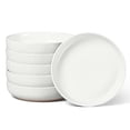 thumbnail image 1 of Vesteel Pasta Bowls Set of 6, 32oz Large Salad Bowl for Home Kitchen, Ceramic Serving Plates for Soup, Cereal, Fruits, Microwave & Dishwasher Safe, Speckled White, 1 of 9