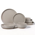 thumbnail image 1 of Vesteel Dinnerware Sets for 2, 8-Piece Stoneware Plates and Bowls Set, Dishes Set for Home Restaurant, Microwave and Dishwasher Safe, Cappuccino Brown, 1 of 10