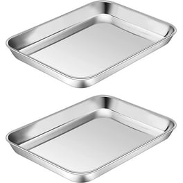 Mimorou 6 Pcs Baking Sheet Set Stainless Steel Cookie 18 x 13 Inch Pan  Bakeware Oven Tray Dishwasher Safe Commercial Grade Sheets for Baking,  Silver