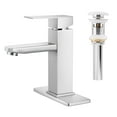 Vesteel Stainless Steel Bathroom Sink Faucet, Single Handle Vanity
