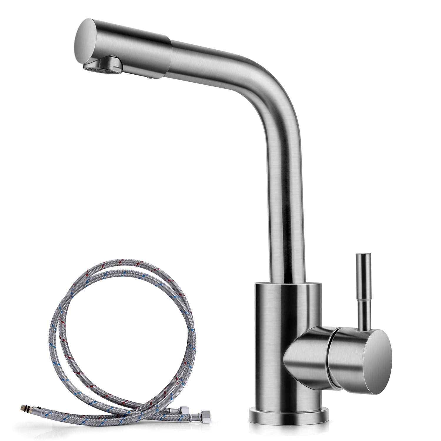 Vesteel Brushed Nickle Bathroom Faucet, 18/10 Stainless Steel Bathroom