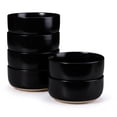 thumbnail image 1 of Vesteel Ceramic Bowls Set of 6, 18oz Stoneware Soup Bowls for Home Kitchen, Porcelain Bowl for Soup Pasta Salad Oatmeal, Microwave, Dishwasher and Freezer Safe, Matte Black, 1 of 8