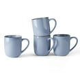 thumbnail image 1 of Vesteel Coffee Mug Set of 4, Ceramic Coffee Cup with Handle, 14oz Handmade Reactive Glaze Mugs for Coffee Tea Milk, Mug Gifts for Home Office Restaurant, Uranus Blue, 1 of 10