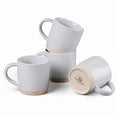 thumbnail image 1 of Vesteel Coffee Mugs Set of 4, 12oz Porcelain Coffee Cups with handle, Ceramic Stoneware Mug for Milk, Coffee, Hot Cocoa, Microwave & Dishwasher Safe, Light Gray, 1 of 9