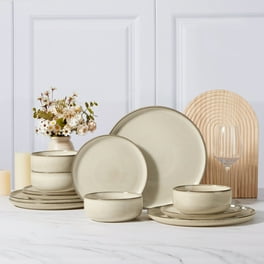 Stone Lain 32-Piece Bone China Square Dinnerware set