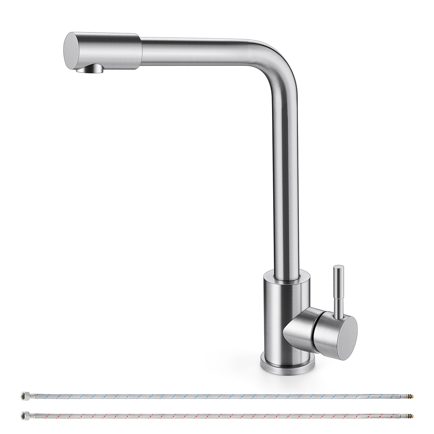 Vesteel 18 10 Stainless Steel Kitchen Sink Faucet Single Handle High   Vesteel Kitchen Sink Faucet 18 10 Stainless Steel Brushed Nickle Kitchen Faucet Suitable For Single Hole Installation Single Handle High Arc 2f2aa7fd 51d4 4123 A1bd Bcabf4528009.02d2f60685c77f9edb7fe20340a5c3bf 