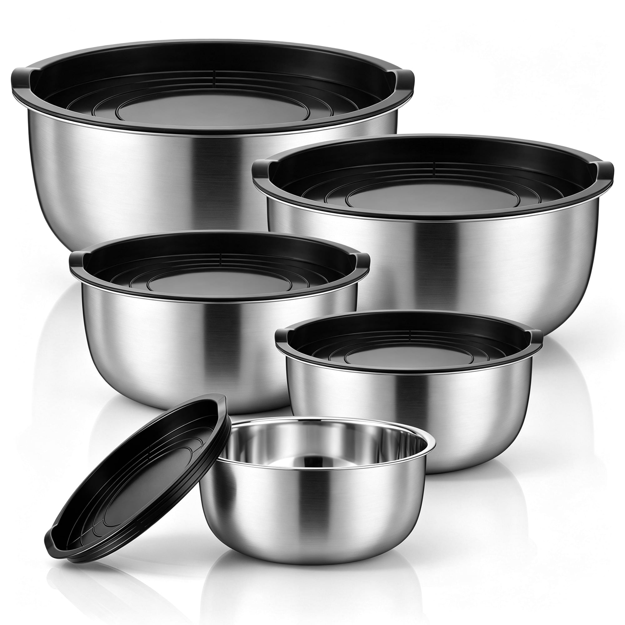 Pyrex Glass Mixing Bowls Set, 3-Piece, 1-Qt, 1.5-Qt, 2.5-Qt