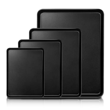Vesteel Nonstick Baking Sheet Set of 4 (16/12/10.5/9 inch), Carbon Steel Baking Pan Tray Cookie Sheet, Half Sheet Bakeware Toaster Oven Pans for Baking