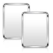 Vesteel Stainless Steel Baking Sheet, 12.5" x 9.75" x 1" Toaster Oven Cookie Tray Pan Set of 2, Dishwasher Safe