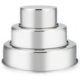 thumbnail image 1 of Vesteel Stainless Steel Cake Pan Set of 3 (4/6/8 inch), Small Medium Round Layer Cake Baking Pans for Tier Smash Cake, 1 of 7