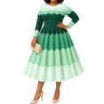 thumbnail image 1 of Vestido Que Rebota, Bouncy Dress for Women, Bouncy Church Dress, Plus Size Elegant Pearl Dress with 3/4 Sleeves, 1 of 6