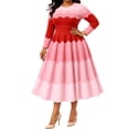 thumbnail image 1 of Vestido Que Rebota, Bouncy Dress for Women, Bouncy Church Dress, Plus Size Elegant Pearl Dress with 3/4 Sleeves, 1 of 6