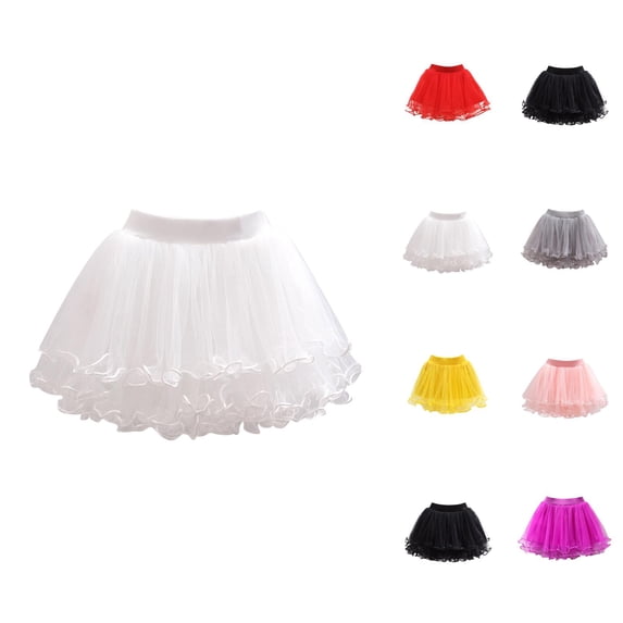 Vestidos Para NiñAs Girls' Mesh Skirt With Nailed Beads Children'S Base Skirt Gift Set for Four Seasons