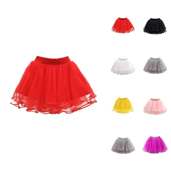 Vestidos Para NiñAs Girls' Mesh Skirt With Nailed Beads Children'S Base Skirt Gift Set for Four Seasons