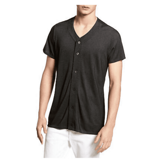Vestige Men's Baseball Shirt, Black, Size XL, MSRP $105