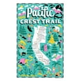 thumbnail image 1 of Vestiges Pacific Crest Trail Region Souvenir Tea Towel 21.5" x 32" Eco-Friendly, 1 of 1