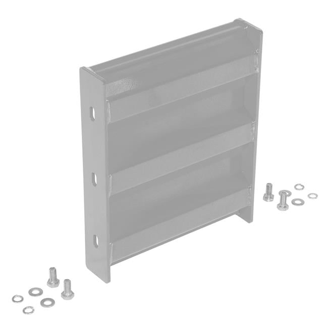Vestil GR-F3R-BO-1-SL 12 in. Steel 3 Ribbed Bolt on Style Guard Rail ...