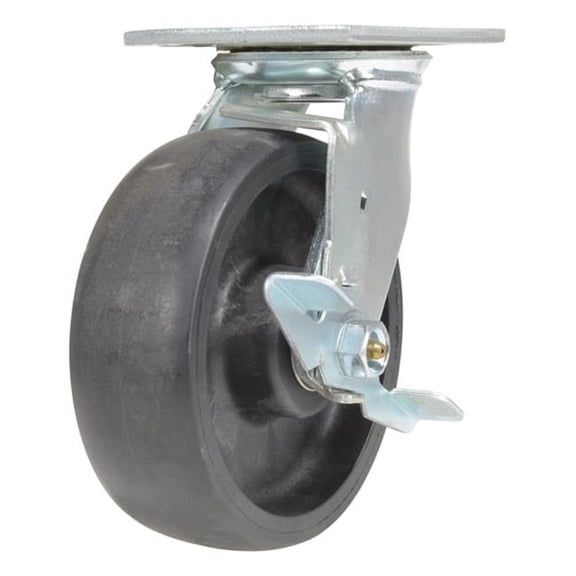 Vestil  1250 lbs 6 Dia. x 2 in. RollX Glass Filled Nylon Swivel with Brake Caster - Black