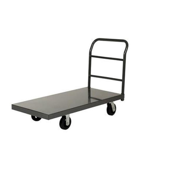 Vestil ECSPT-1832 2000 lbs 18 x 32 in. Steel Smooth Deck Platform Truck - Black