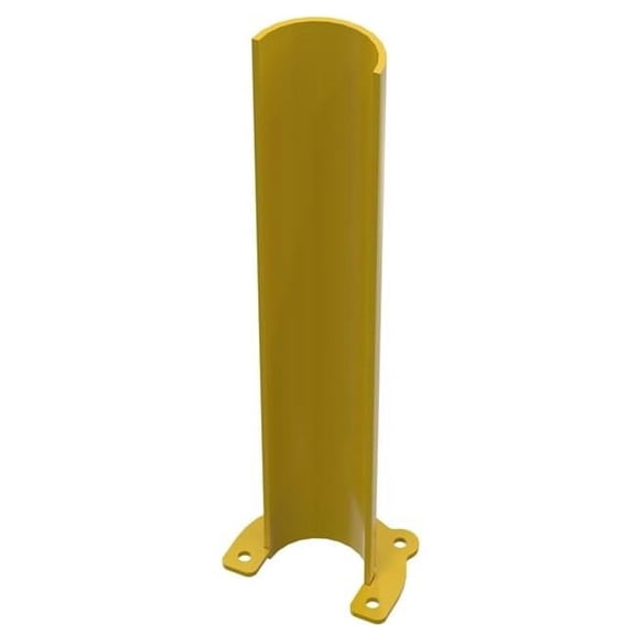 Vestil RRG-24-4-YL 24 x 7.25 x 6.5 in. Steel Rounded Rack Guard - Yellow