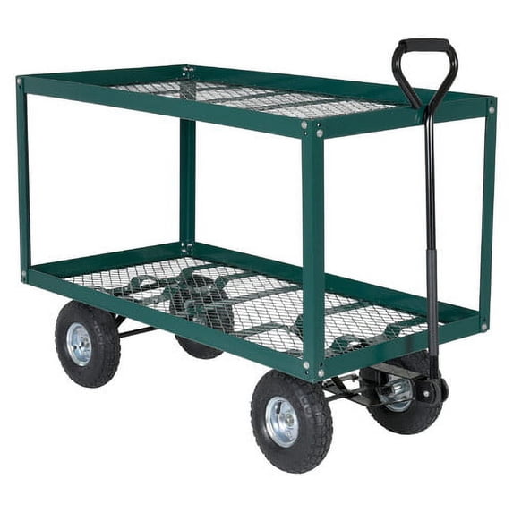 Vestil 300 lbs Two Shelf Landscape Utility Cart