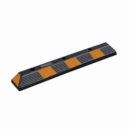 Vestil CS-33-BL-3 31.5 x 5.75 x 4 in. Recycled Rubber Car Stop - Black