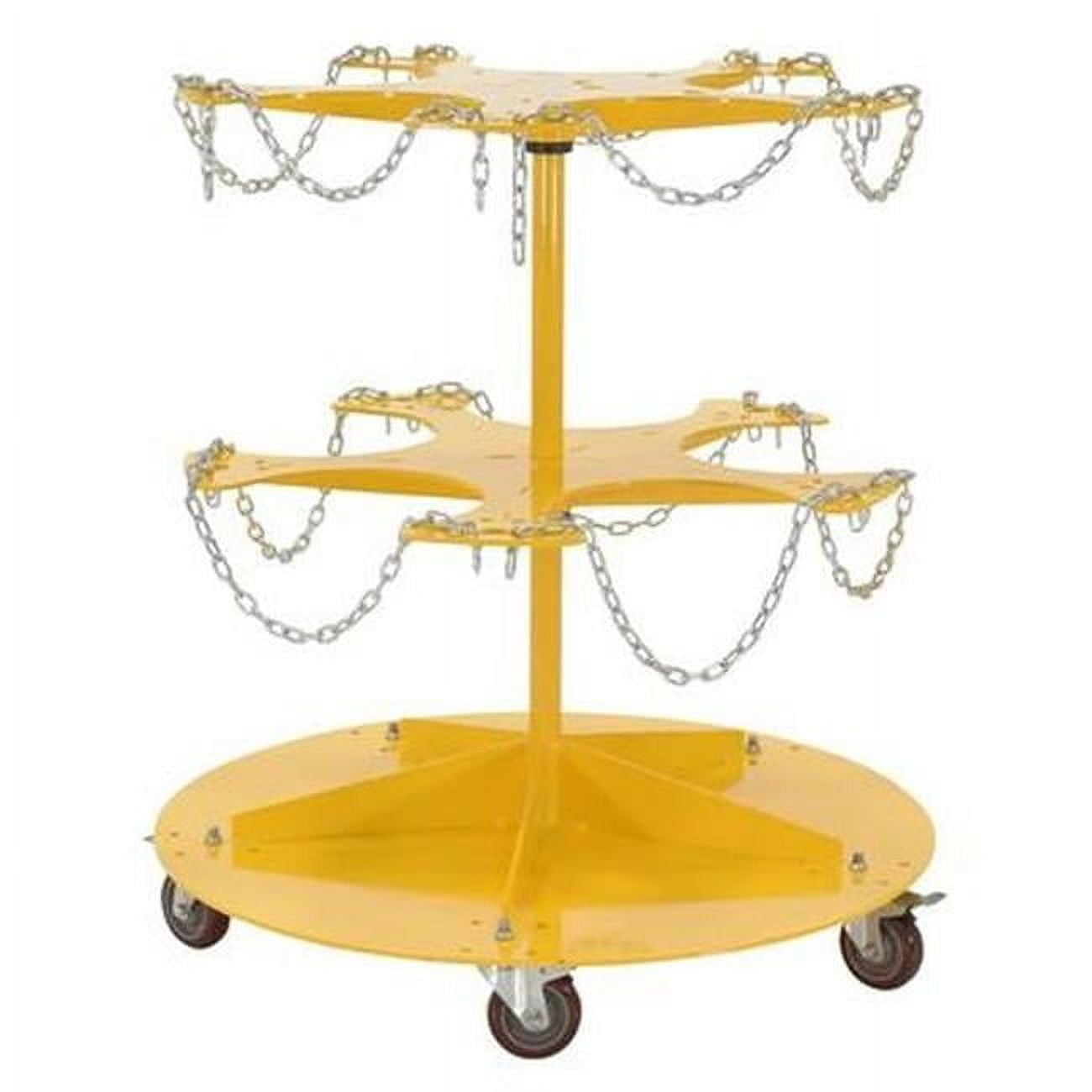 Vestil PAIL-T2-CAR-10-CK 350 lbs 5 gal Steel Pail Carousel Rack with ...