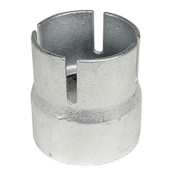 Vestil BOL-CC-4.5-RF 4.5 in. Cast Steel Bollard with Chain Cap Retro-Fit, Silver