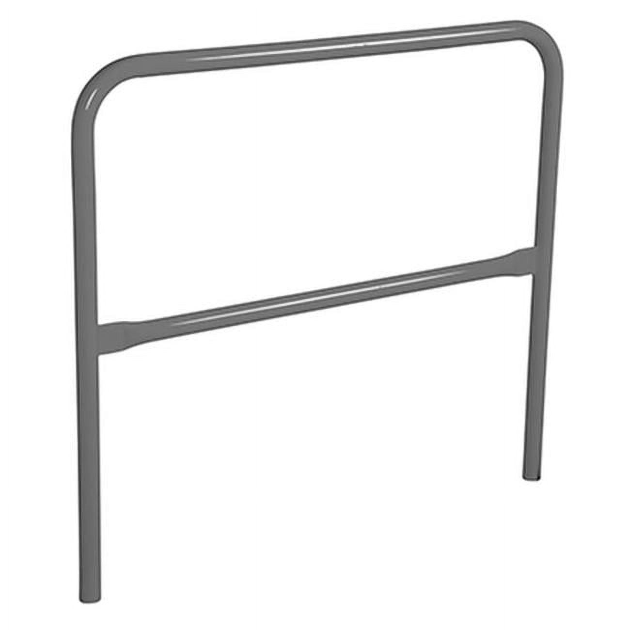 Vestil VDKR-4-GYSG 4 ft. Steel Safety Railing - Gray Semi Gloss ...