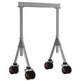 thumbnail image 1 of Vestil AHA-4-8-8-PNU 4000 lbs 8 x 8 ft. Aluminum Adjustable Height Gantry Crane with Pneumatic Rubber Casters - Silver, 1 of 1
