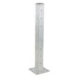 thumbnail image 1 of Vestil GR-F2R-DI-TP42-HDG 42 in. Galvanized Steel Rigid Tube Post for 2 Ribbed Drop-In Style Guard Rails - Gray, 1 of 1
