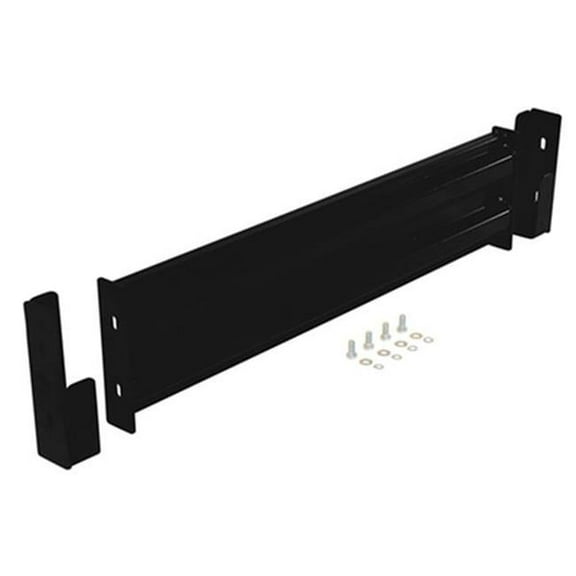 Vestil GR-F2R-DI-4-BK 42 in. Steel 2 Ribbed Drop-In Style Guard Rail, Black