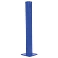 thumbnail image 1 of Vestil GR-F2R-DI-TP42-BU 42 in. Steel Rigid Tube Post for 2 Ribbed Drop-In Style Guard Rails - Blue, 1 of 1